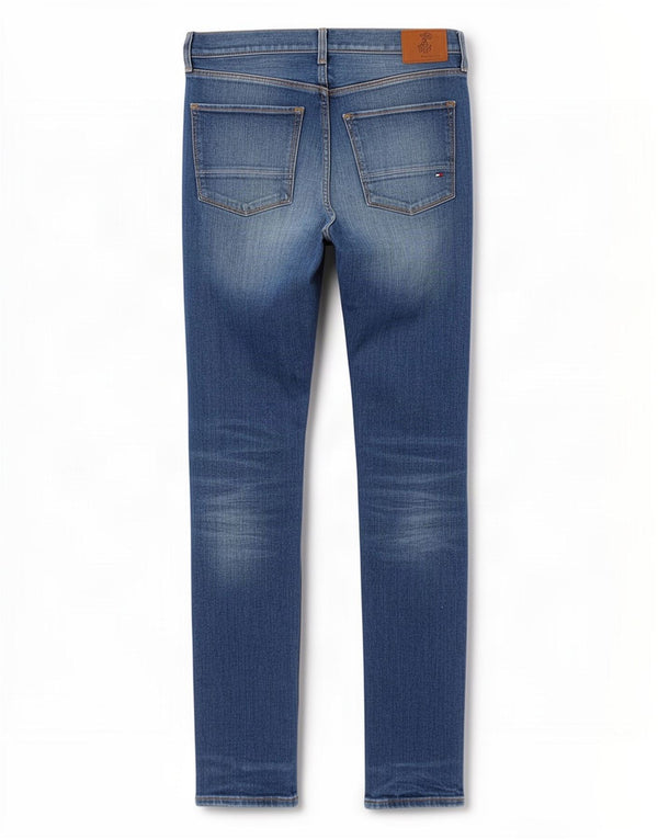 Tommy Hilfiger Mens Denton Slim Fit Straight Traperice W32 L34 Plavi pamuk