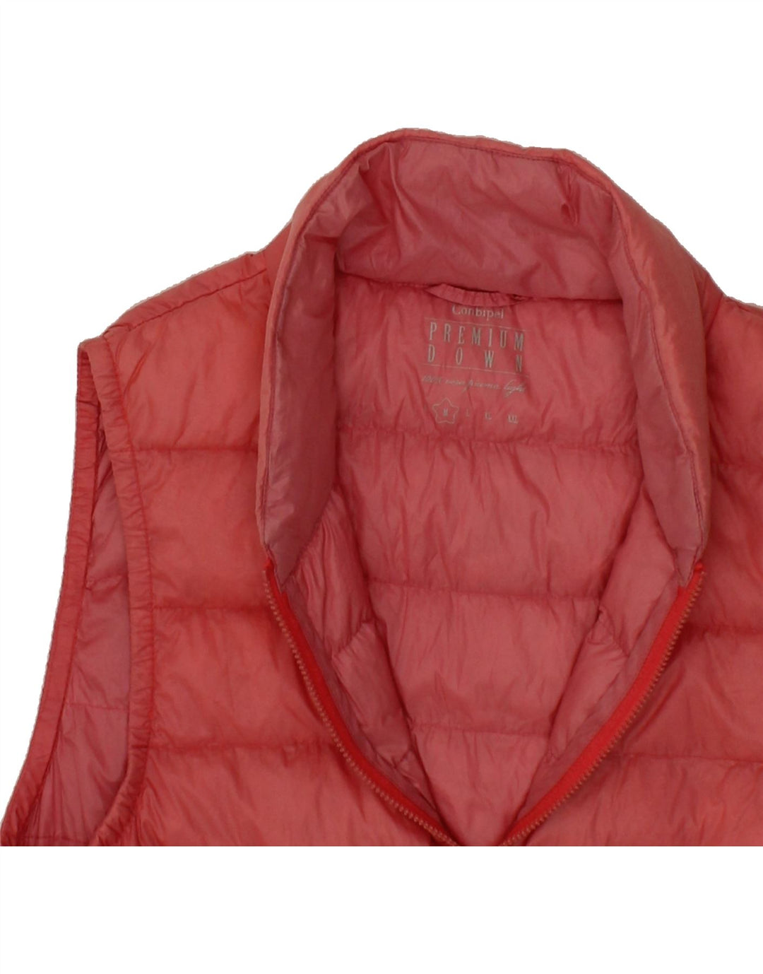 CONBIPEL Womens Padded Gilet UK 12 Medium Red Nylon Vintage Conbipel and Second-Hand Conbipel from Messina Hembry 