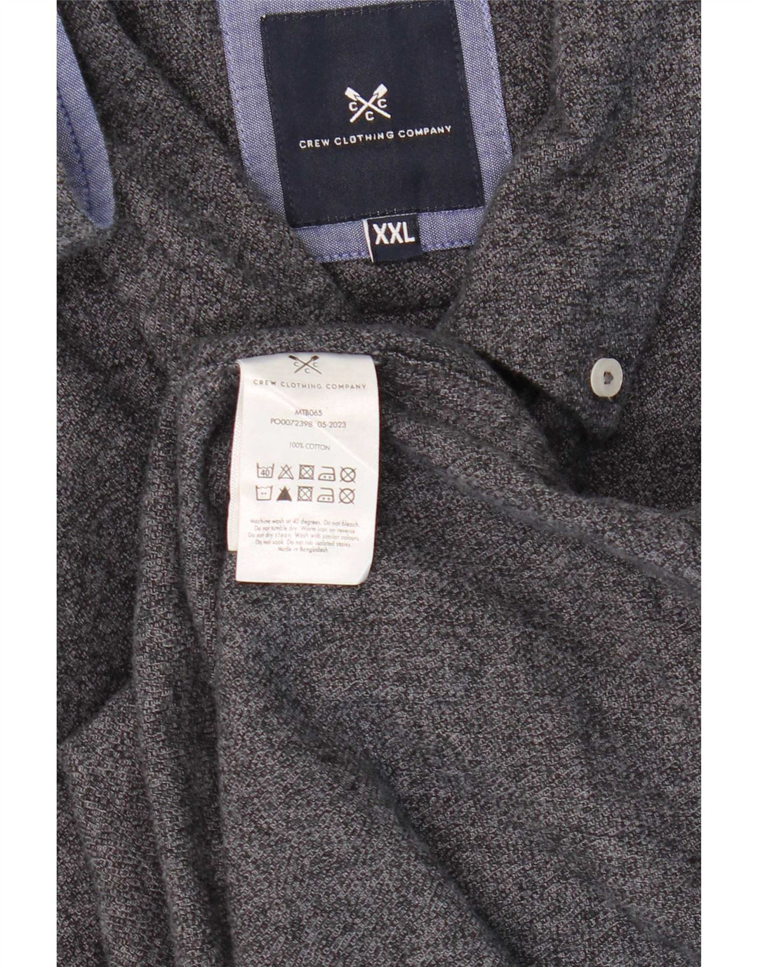 Crew Clothing Muška košulja 2XL sivi pamuk