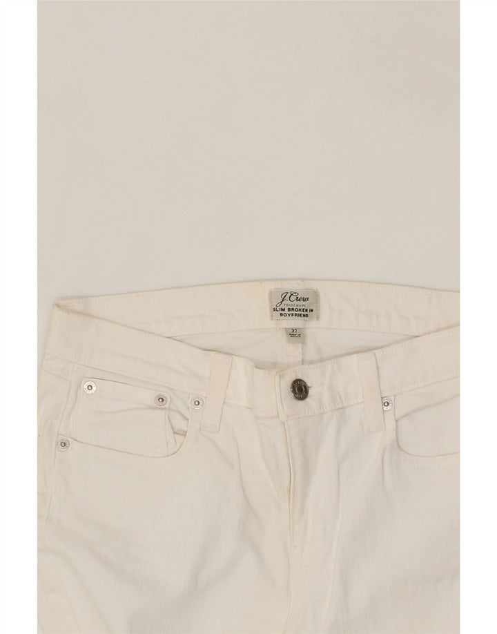 J. CREW Womens Broken In Slim Jeans W27 L28 White Cotton Vintage J. Crew and Second-Hand J. Crew from Messina Hembry 