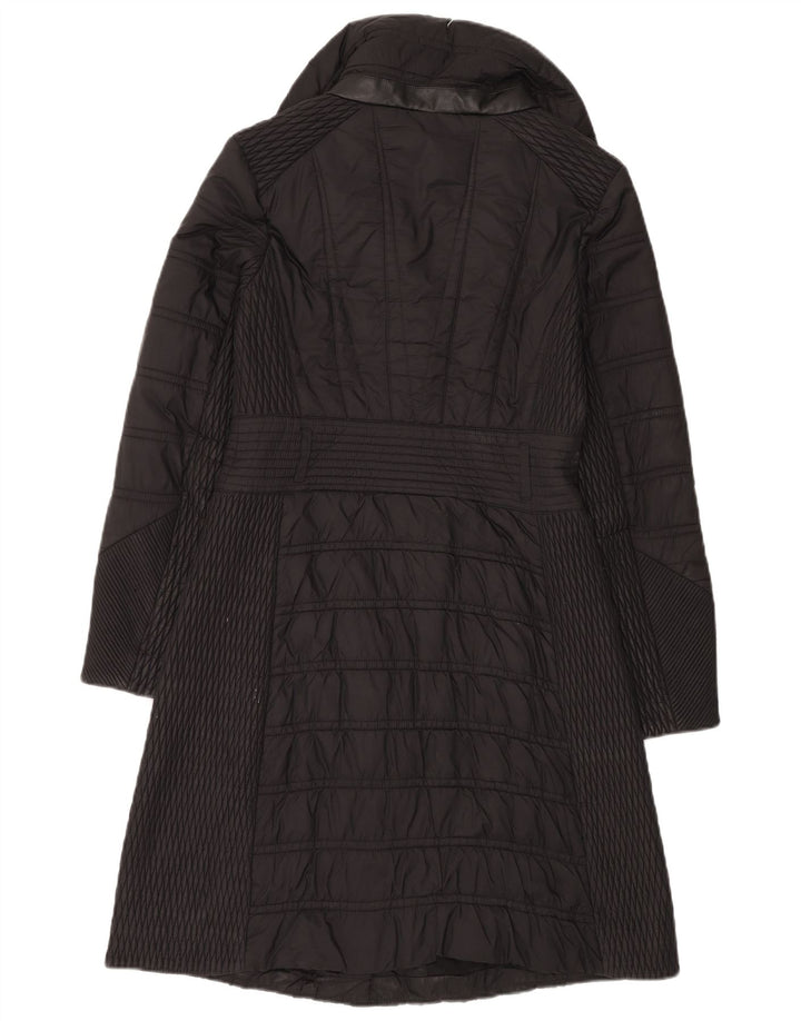 Muški podstavljeni kaput Karen Millen UK 10 Mali crni poliamid