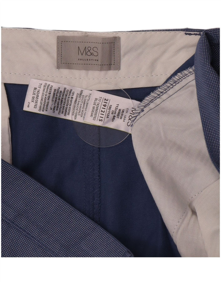 Marks & Spencer muške chino kratke hlače W44 2XL plavi pamuk