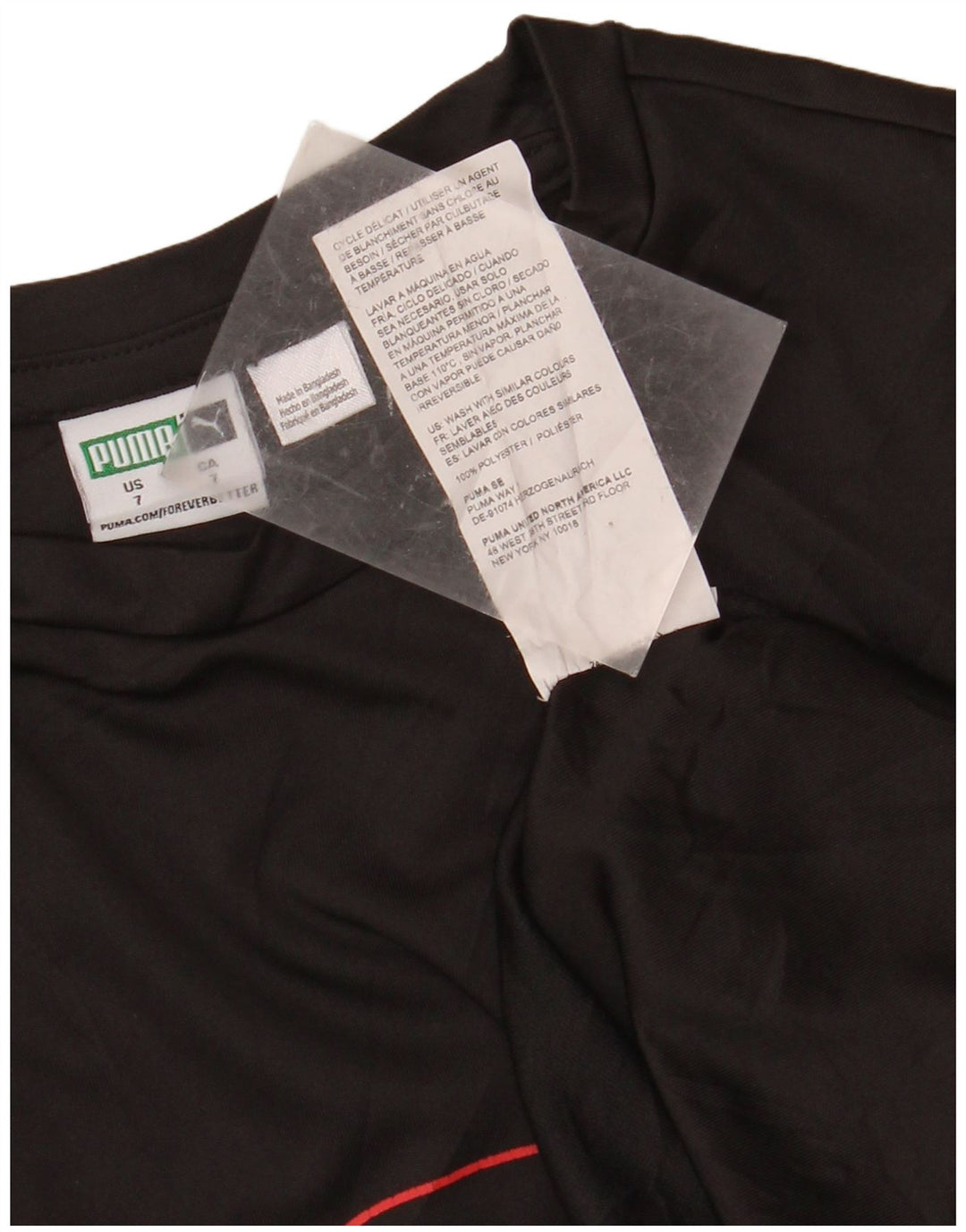 PUMA Boys Graphic Vest Top 6-7 Years Black Poliester