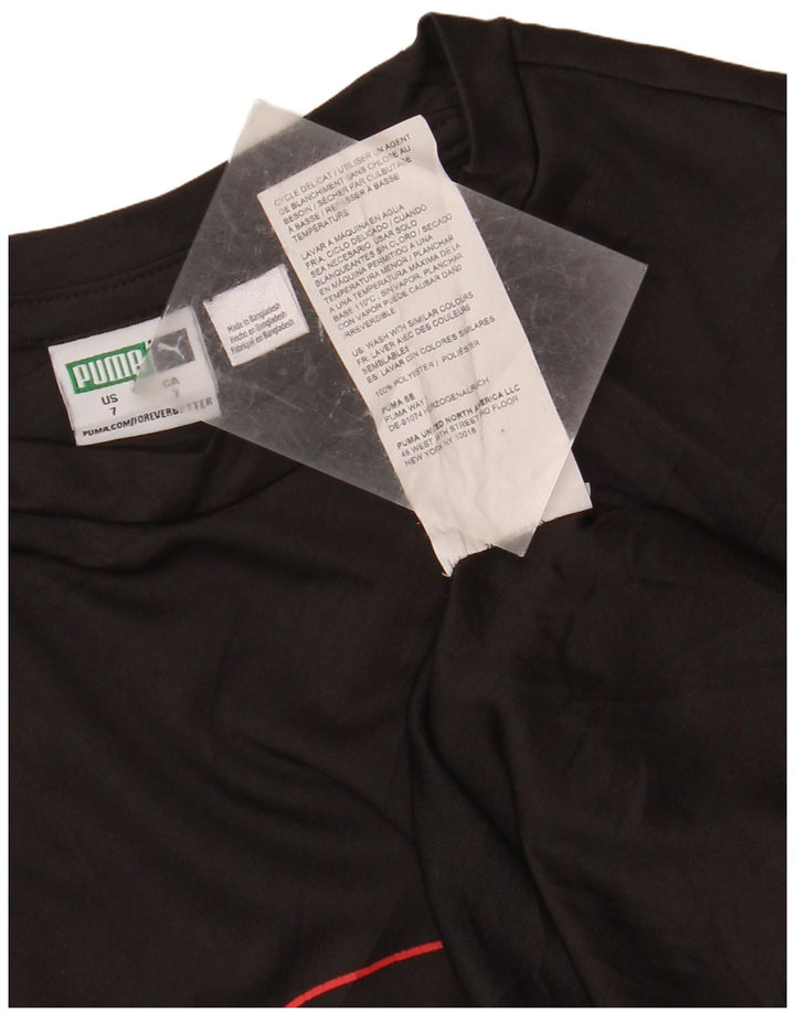 PUMA Boys Graphic Vest Top 6-7 Years Black Poliester