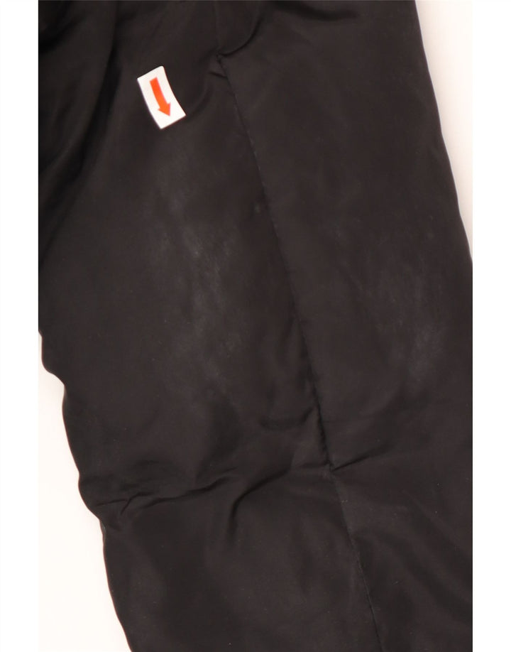 ARMANI JEANS Ženski preveliki podstavljeni kaput s kapuljačom IT 38 XS crni poliester