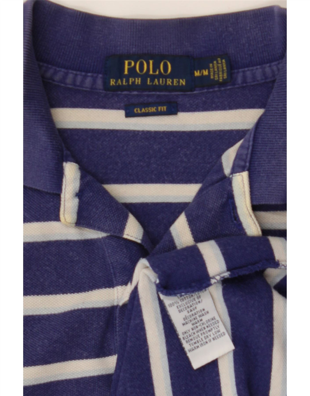 POLO RALPH LAUREN Muška polo majica klasičnog kroja srednje tamnoplave pruge
