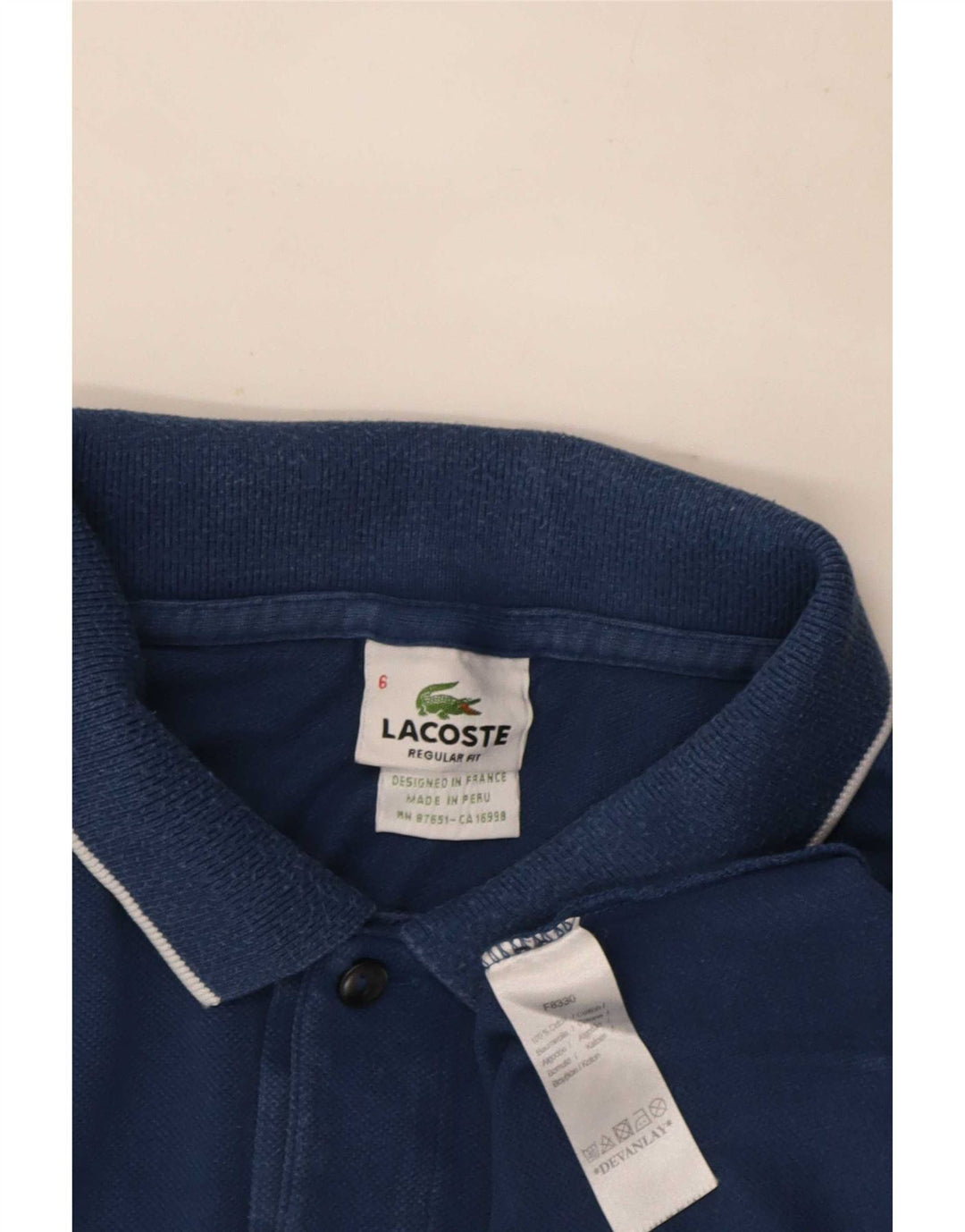 Lacoste muška polo majica standardnog kroja veličina 6 XL tamnoplava