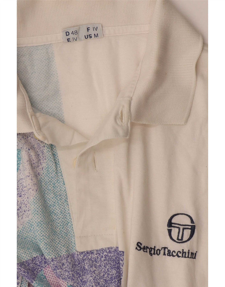 Sergio Tacchini muška polo majica srednje bijele geometrije