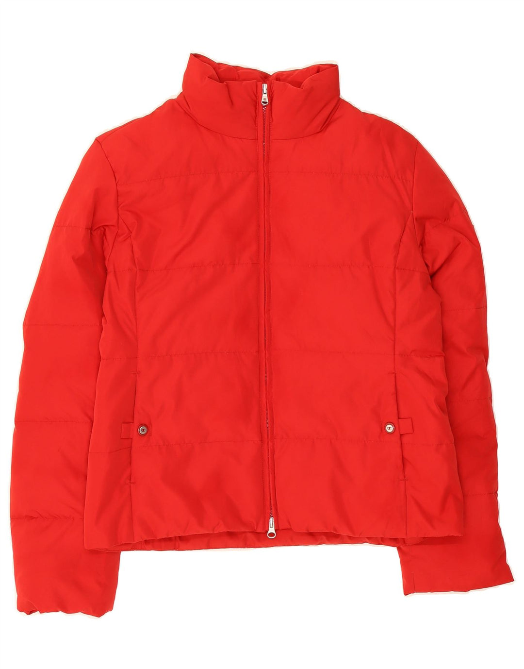 CHAMPION Womens Padded Jacket UK 14 Medium Red Polyester Vintage Champion and Second-Hand Champion from Messina Hembry 