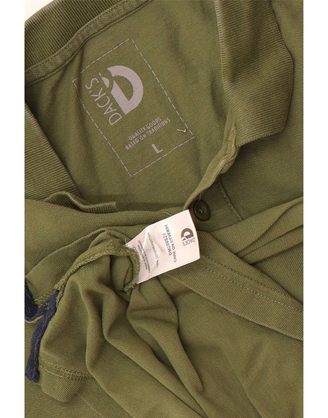 Dack's muška polo majica veliki kaki pamuk