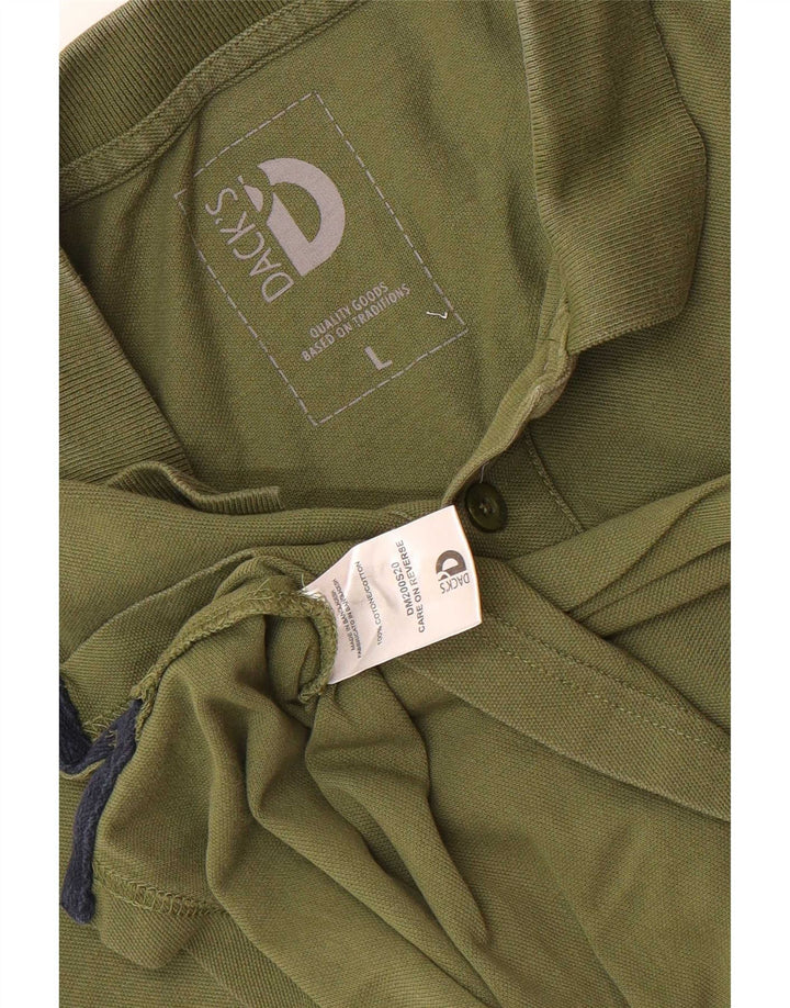 Dack's muška polo majica veliki kaki pamuk