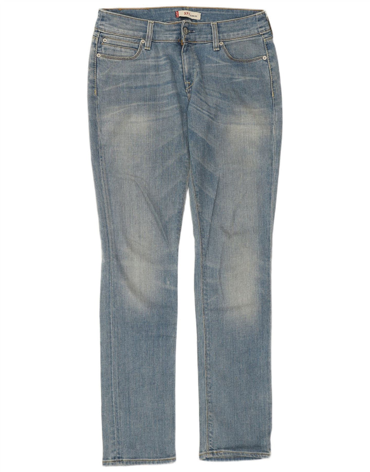 Levi's ženske 571 uske traperice W32 L34 plavi pamuk