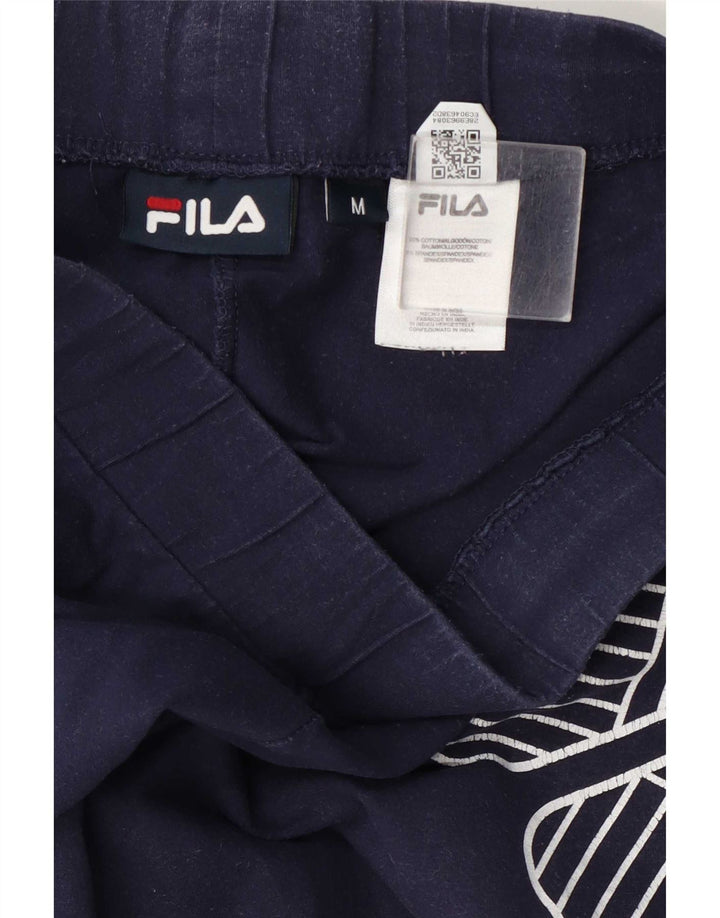 Fila ženske grafičke tajice UK 12 Srednje tamnoplavi pamuk