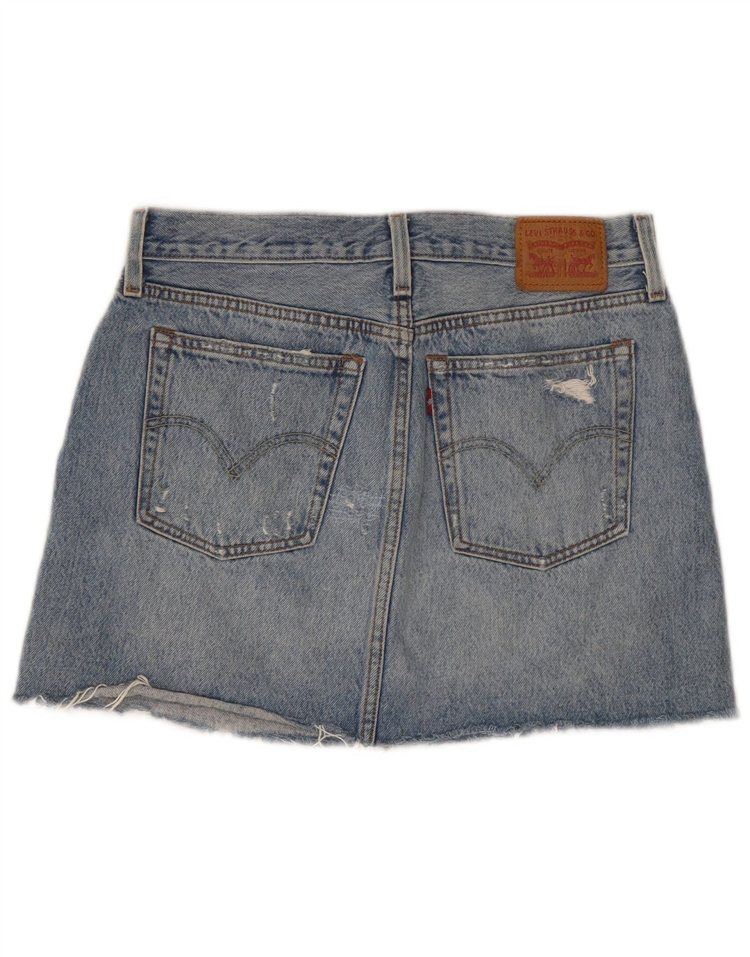 Levi's ženska mini traper suknja od plavog plavog plavog plavog pamuka W28