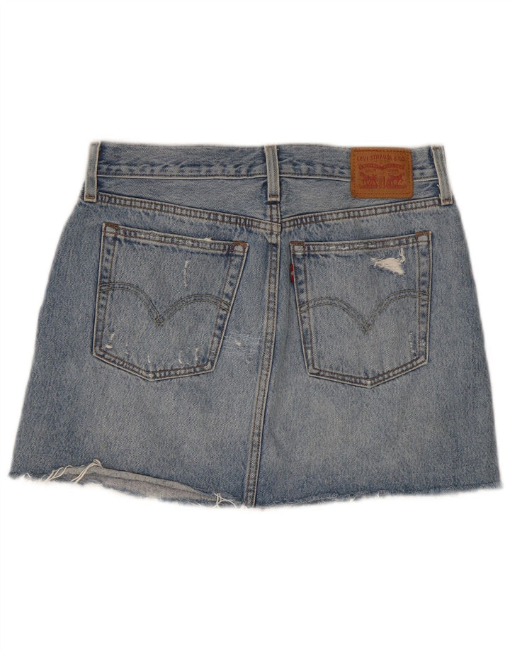 Levi's ženska mini traper suknja od plavog plavog plavog plavog pamuka W28