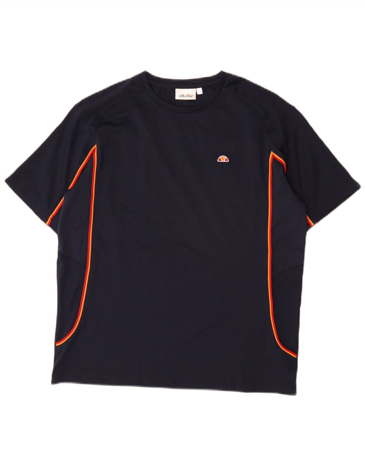 ELLESSE Majica kratkih rukava za dječake 13-14 godina tamnoplavi poliester