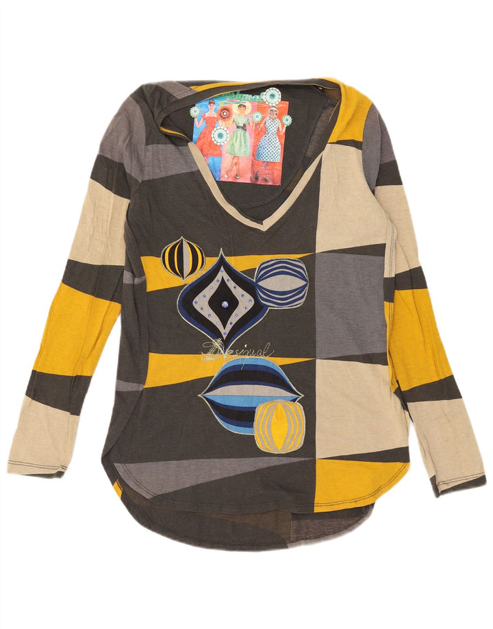 Desigual ženska majica dugih rukava s grafikama UK 14 srednje raznobojna