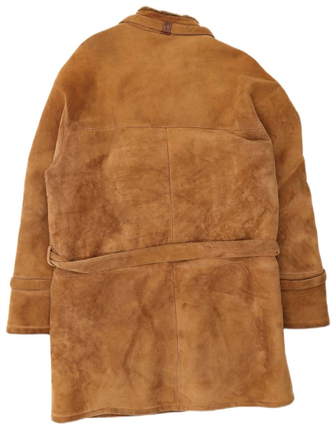 Vintage muški kaput od striženih šiša UK 36 Small Brown