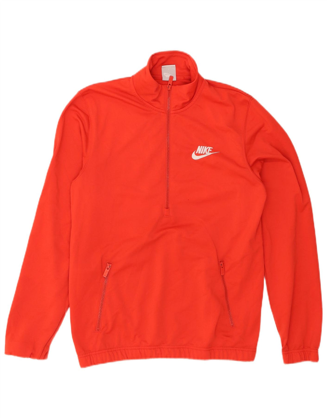 NIKE Mens Pullover Tracksuit Top Jacket Medium Red Polyester