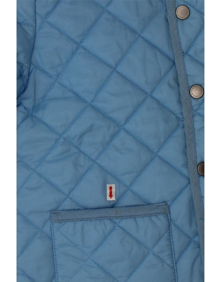 Prošivena jakna Benetton za dječake 7-8 godina srednje plavi najlon