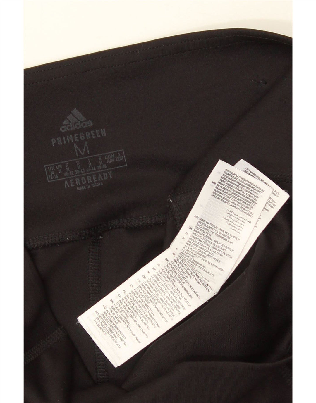ADIDAS Ženske Aeroready tajice UK 12/14 Srednje crni poliester