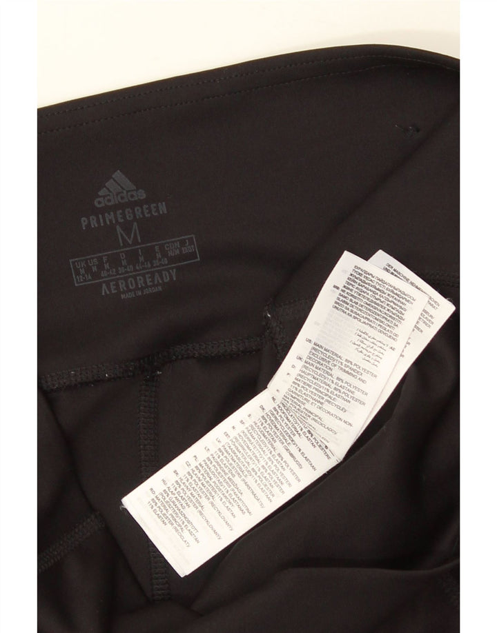 ADIDAS Ženske Aeroready tajice UK 12/14 Srednje crni poliester