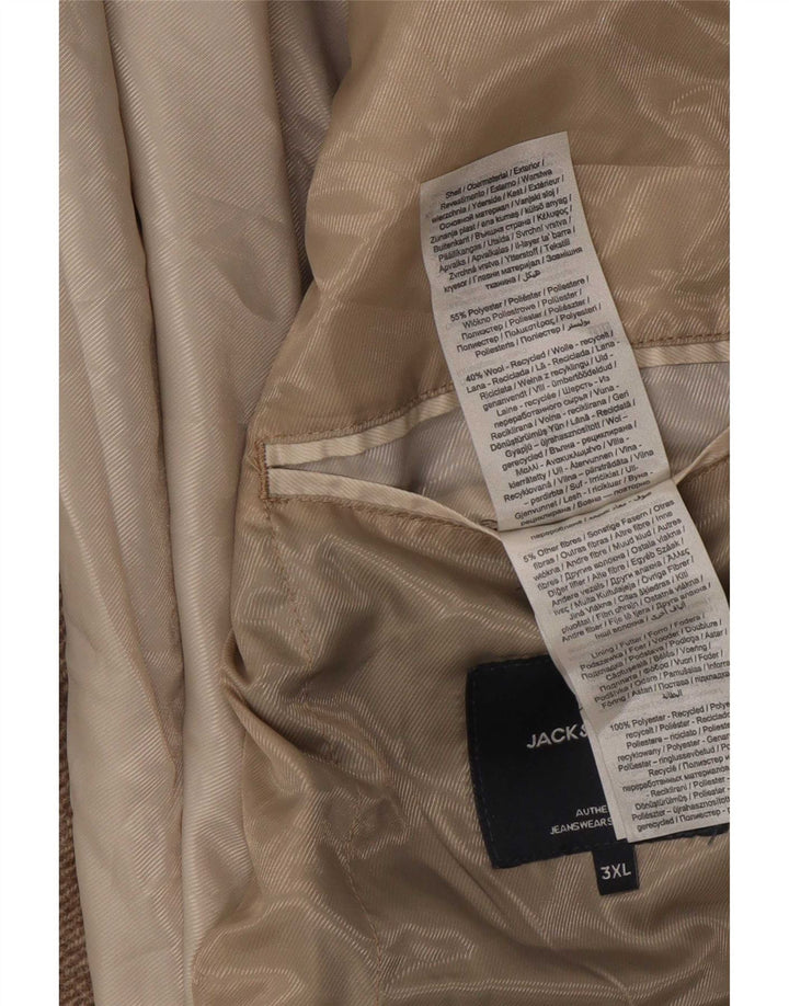 Jack & Jones muški kaput UK 46 3XL bež poliester