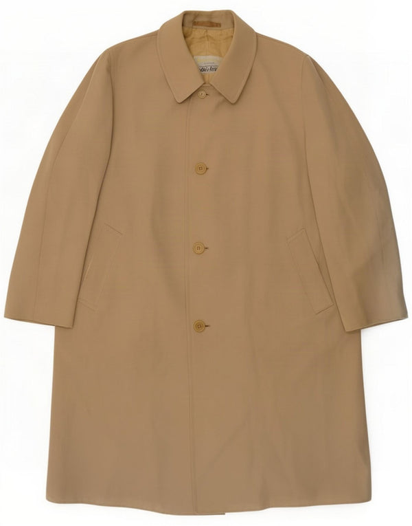 Aquascutum Mens Tadini E Verza kaput UK 44 2XL Bež
