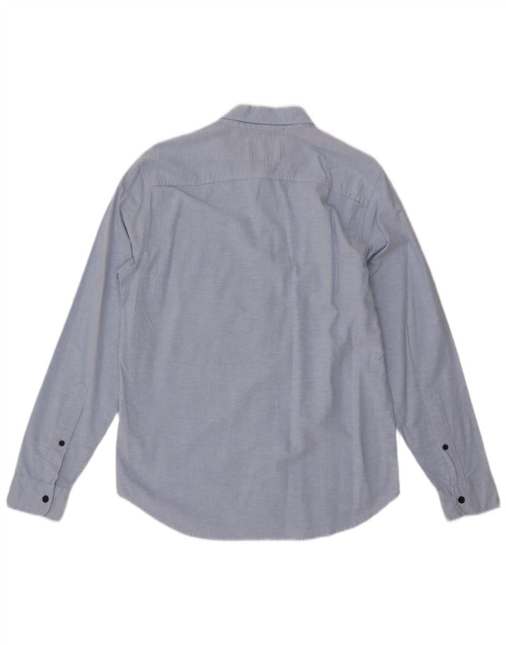 HOLLISTER Muška košulja Srednje plavi pamuk