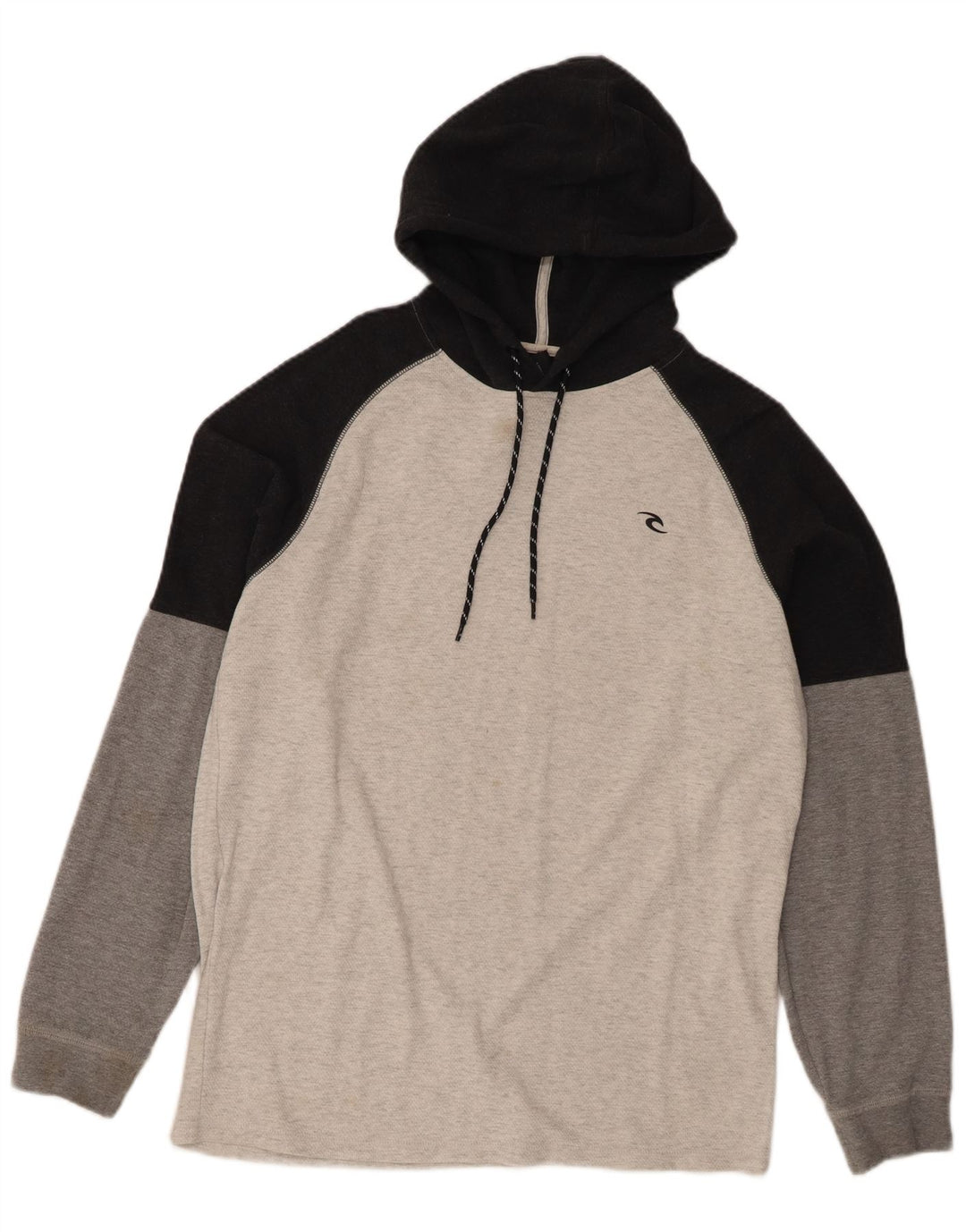 Rip Curl muška majica s kapuljačom i dugim rukavima, pamuk srednje sive boje