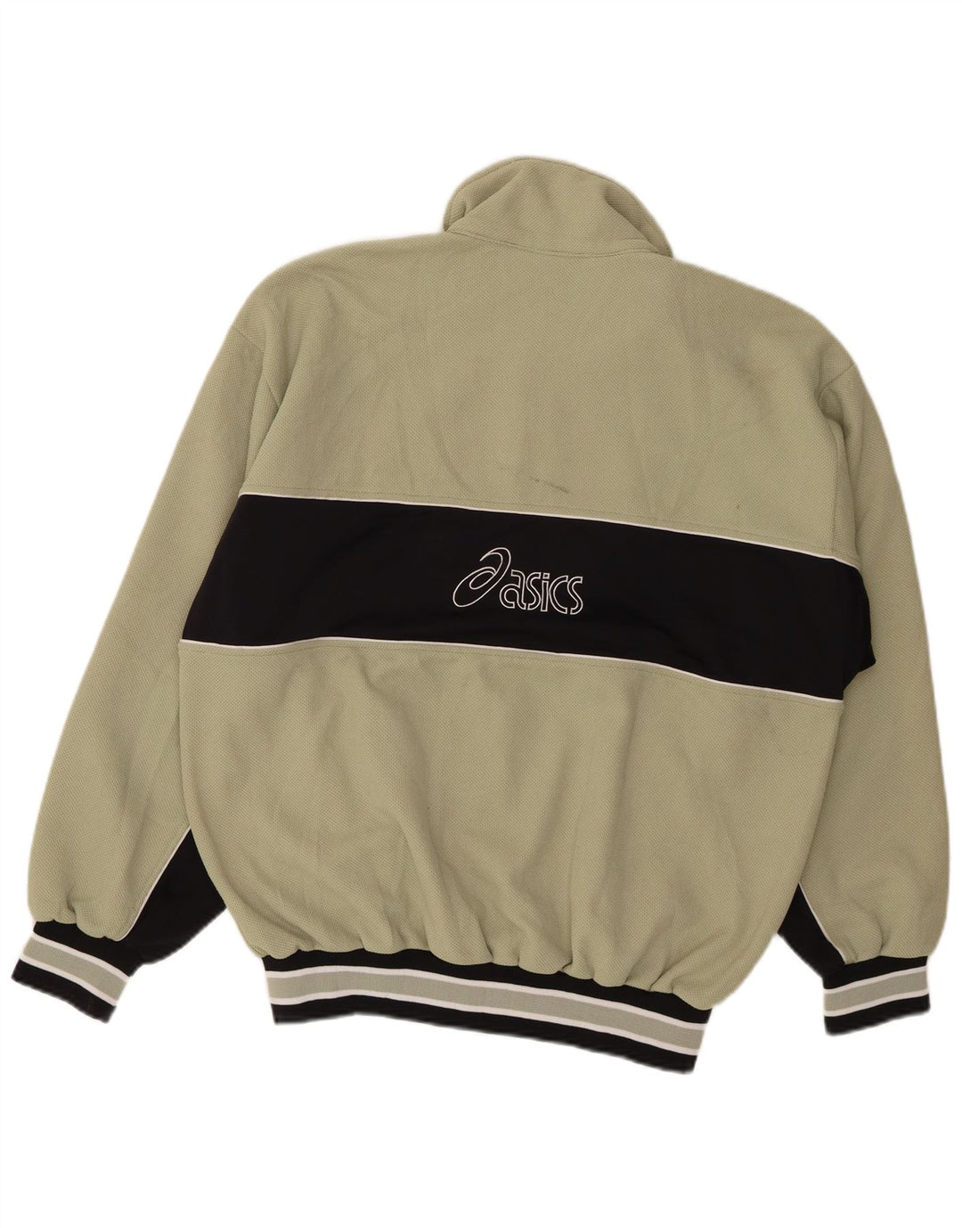 ASICS muška trenirka s grafičkim motivima, velika zelena poliesterska jakna