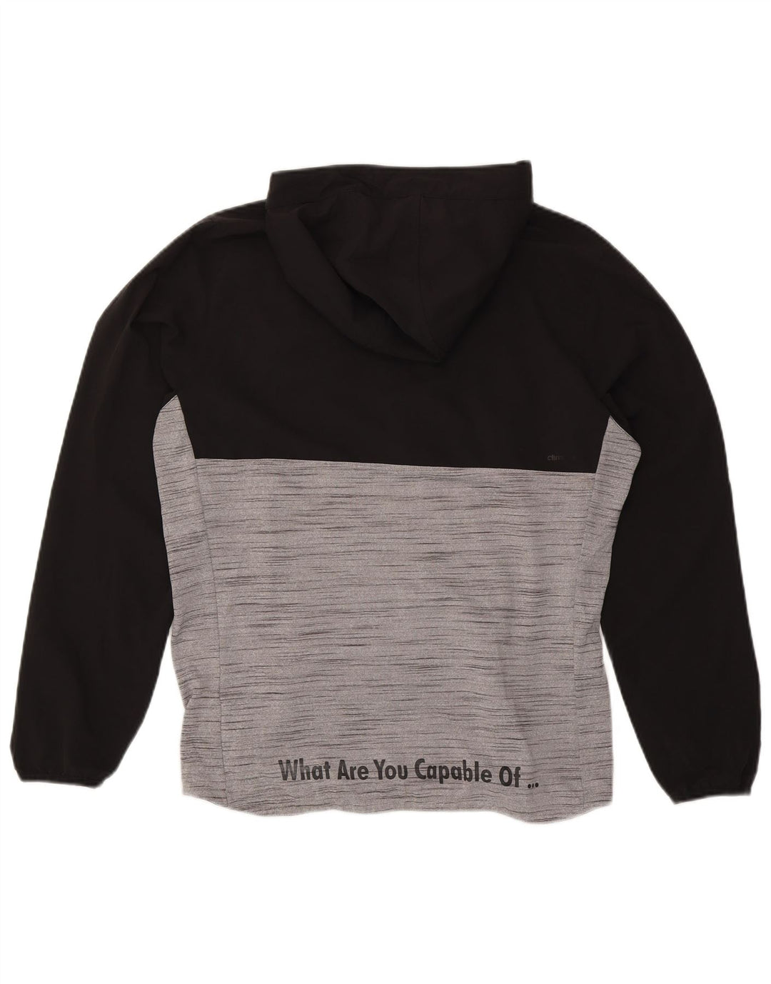 ADIDAS muški džemper s kapuljačom Climalite Graphic srednje crne boje