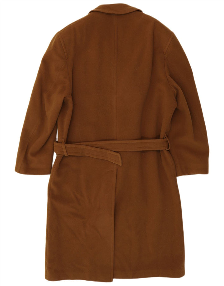 VINTAGE muški kaput s dvostrukim kopčanjem UK 38 srednje smeđe boje