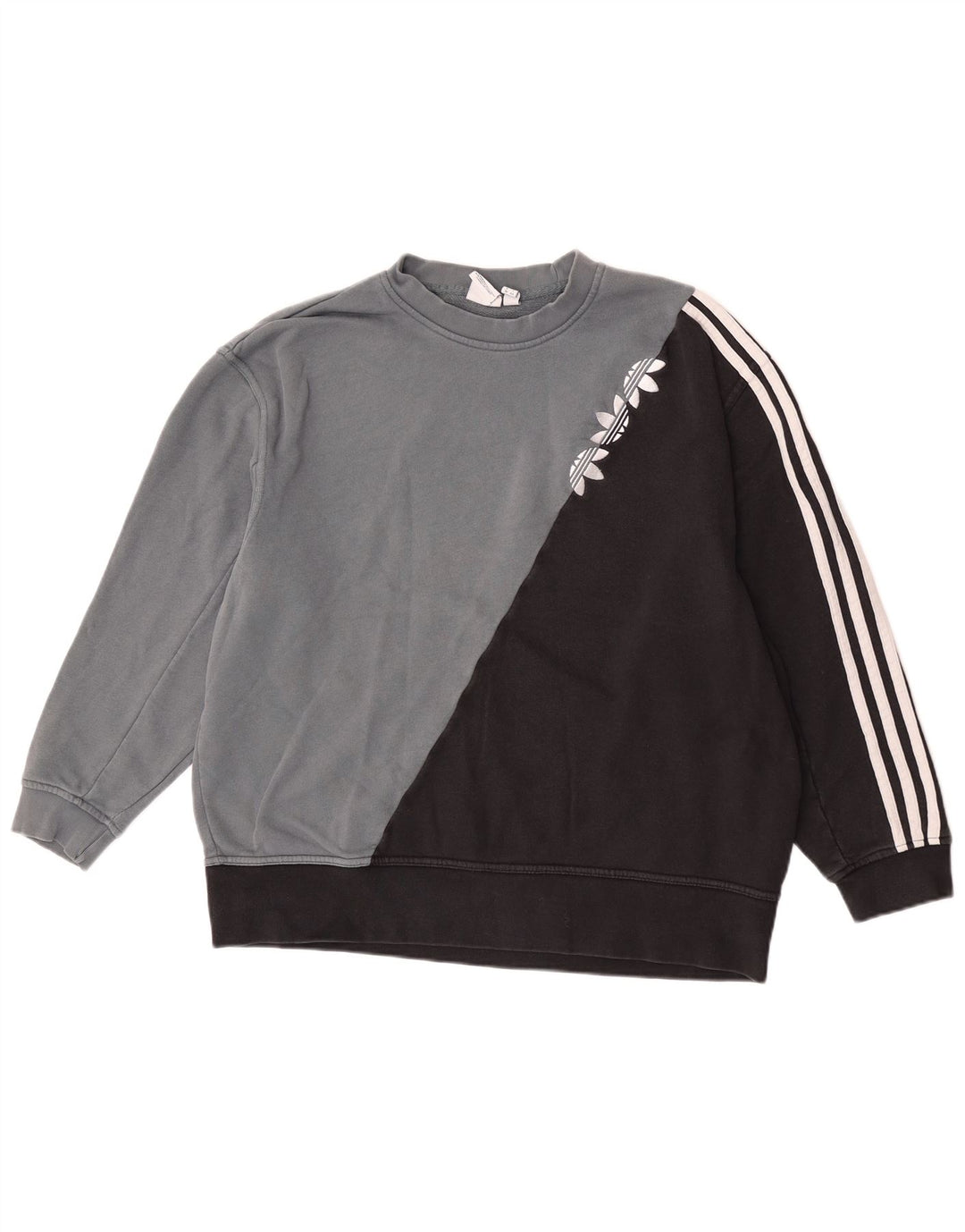 Adidas ženski džemper s grafičkim motivima UK 12 srednje sive boje