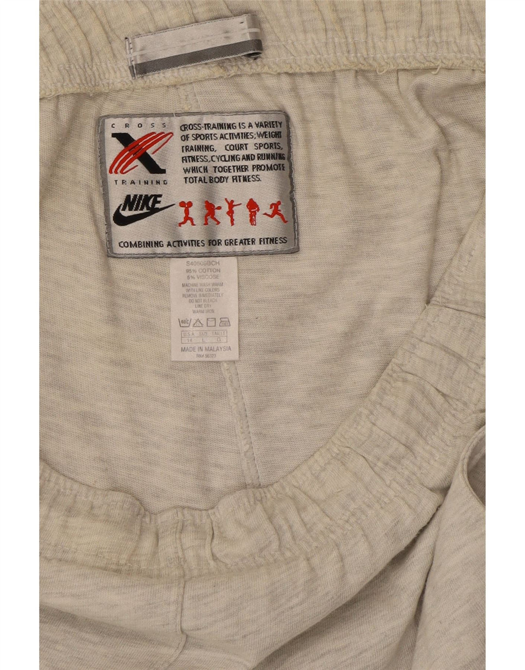 NIKE Mens Sport Shorts Large Grey Cotton Vintage Nike and Second-Hand Nike from Messina Hembry 