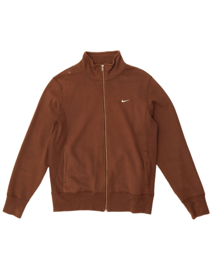 Nike muška gornja jakna za trenirku UK 38/40, srednje smeđi pamuk