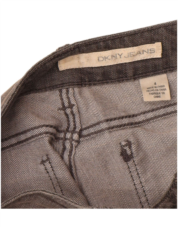 Dkny ženske uske traperice US 4 male W28 L30 sivi pamuk