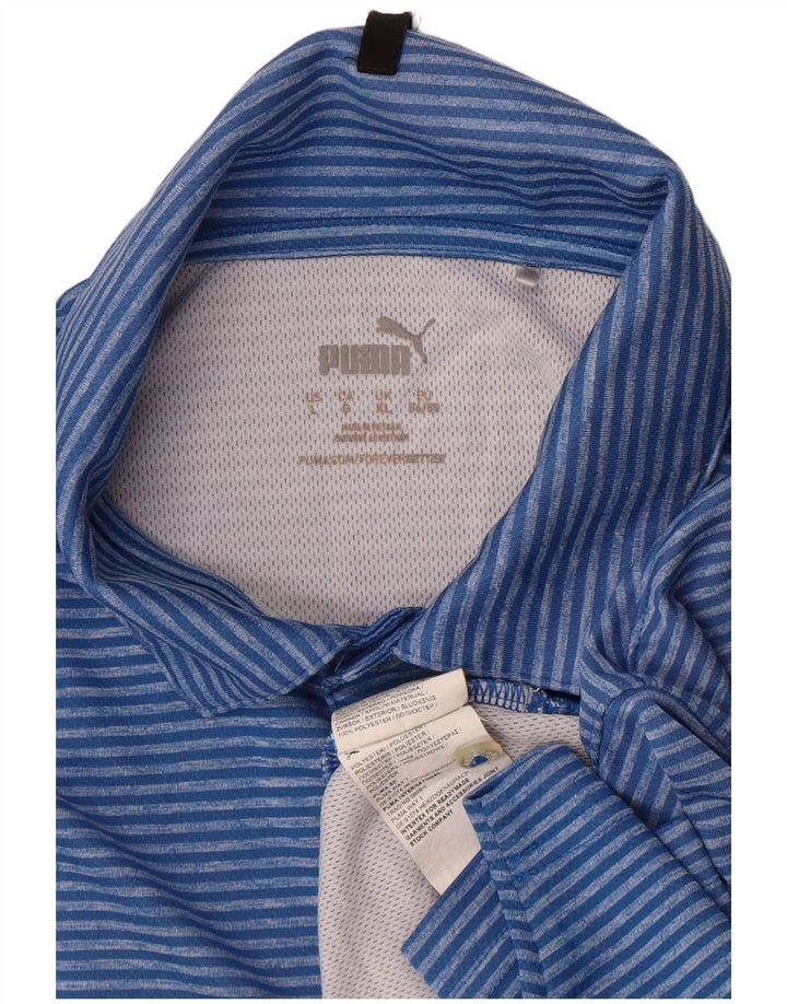 Puma muška polo majica XL plavi prugasti poliester