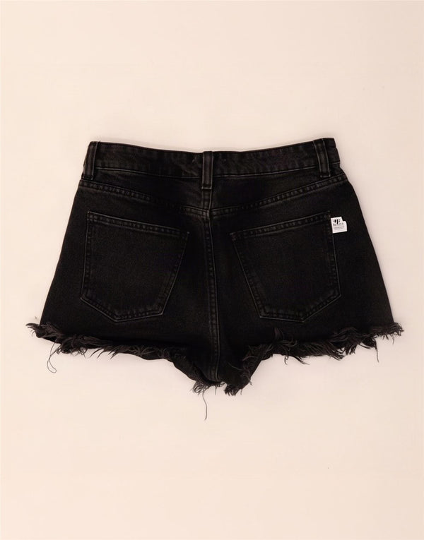 Zara ženske traper kratke hlače EU 36 XS W26 crni pamuk
