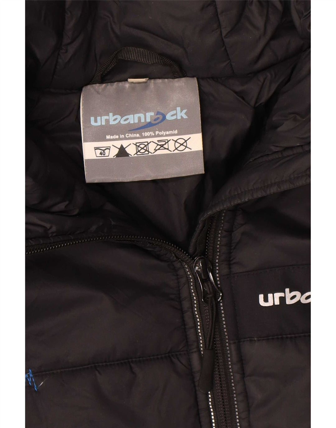 Urbanrock muška podstavljena jakna s kapuljačom UK 40 veliki crni poliester