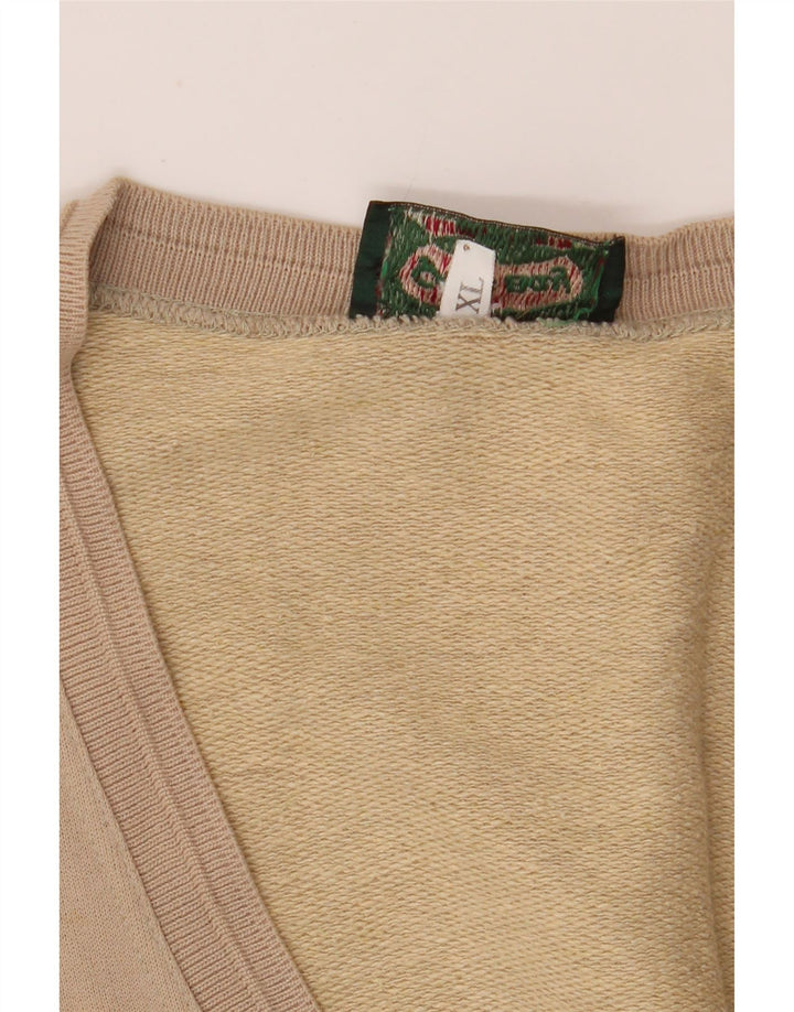 GREAT BAY Mens Cardigan Sweater XL Beige Cotton Vintage Great Bay and Second-Hand Great Bay from Messina Hembry 