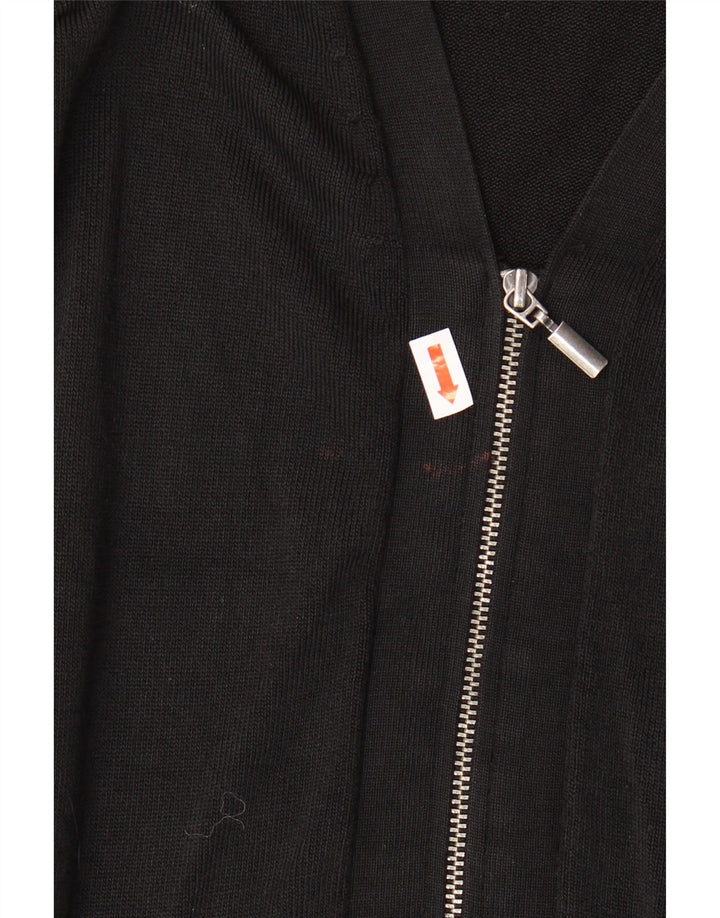 MARKS & SPENCER Womens Cardigan Sweater UK 14 Large Black Viscose