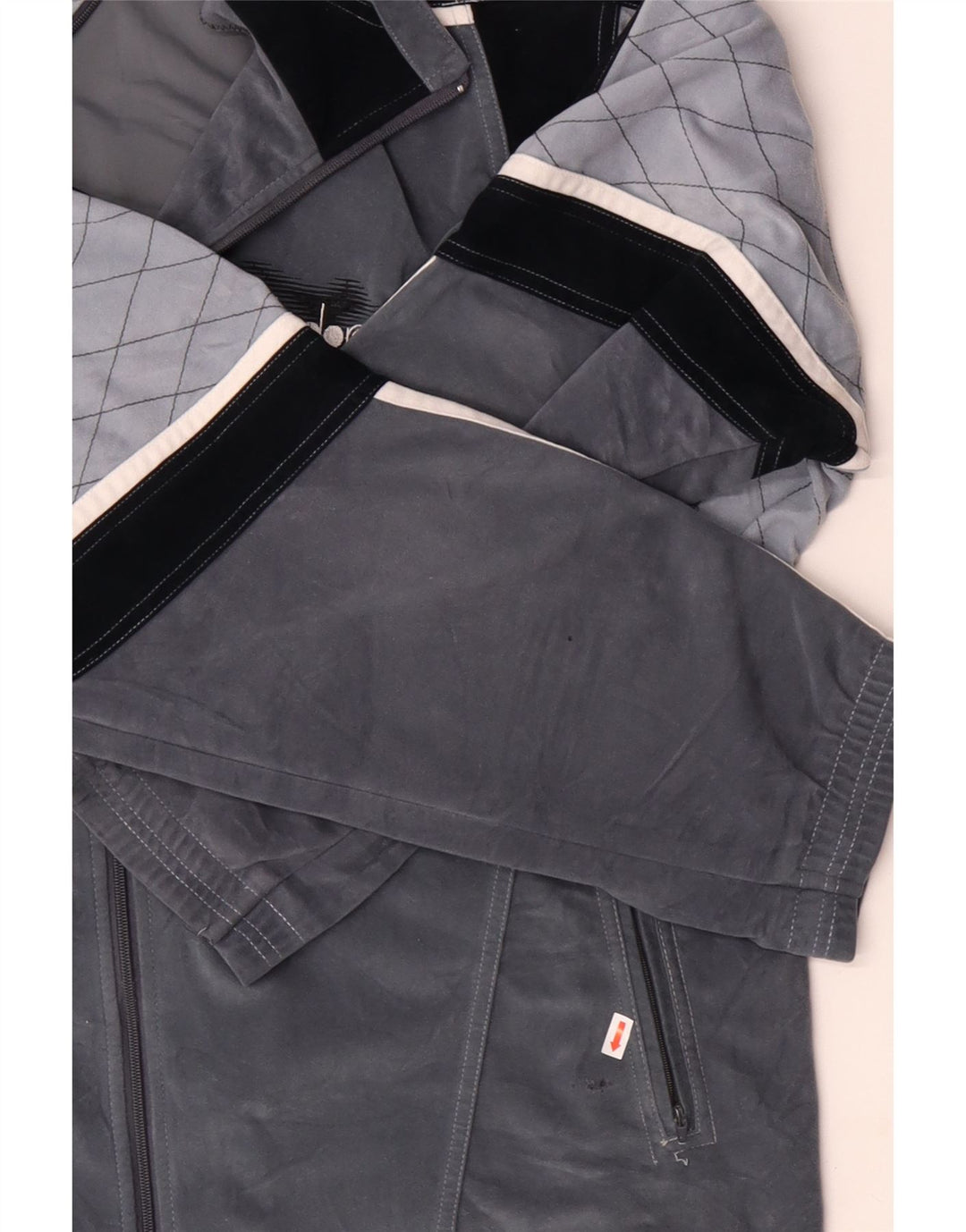 DIADORA Muška gornja jakna od trenirke od velura UK 46 XL siva boja