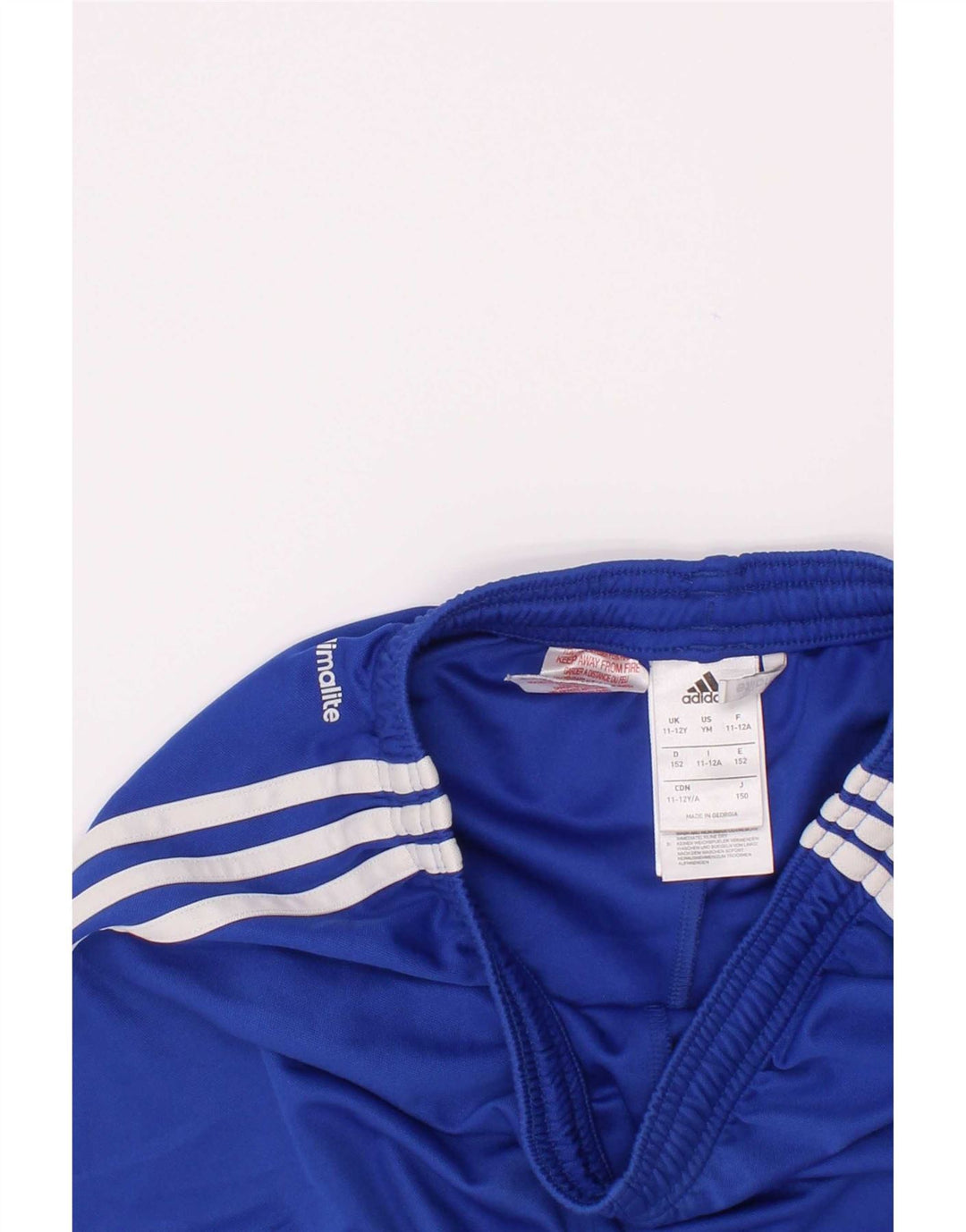 Sportske kratke hlače Adidas Climalite za dječake 11-12 godina, plavi poliester