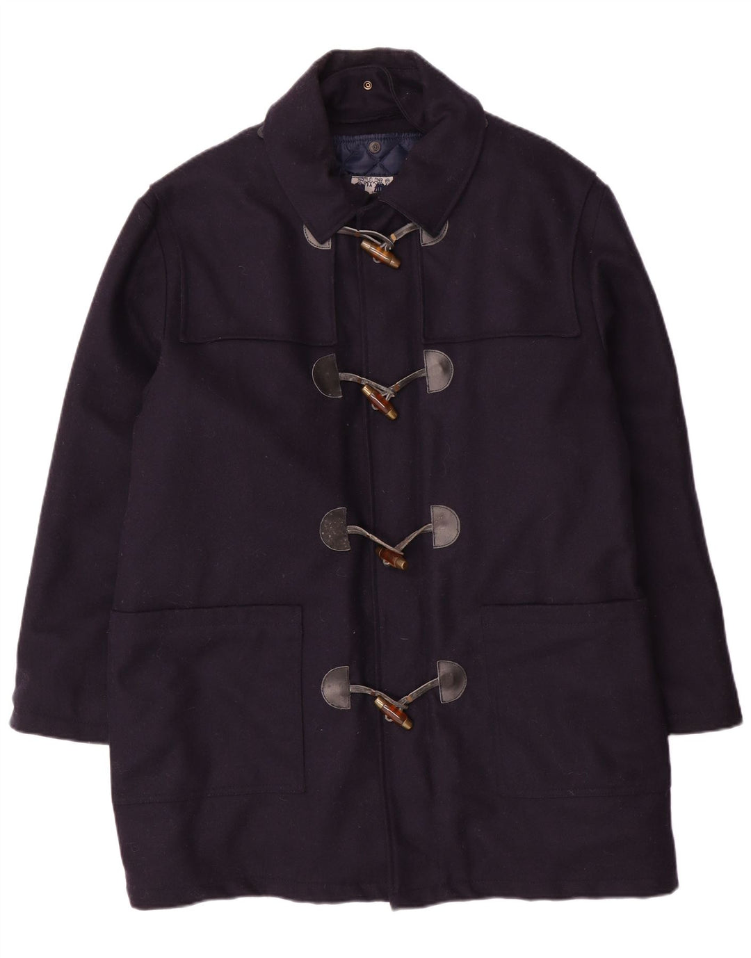 NORTH POLE Muški Duffle Coat UK 40 Large tamnoplava vuna