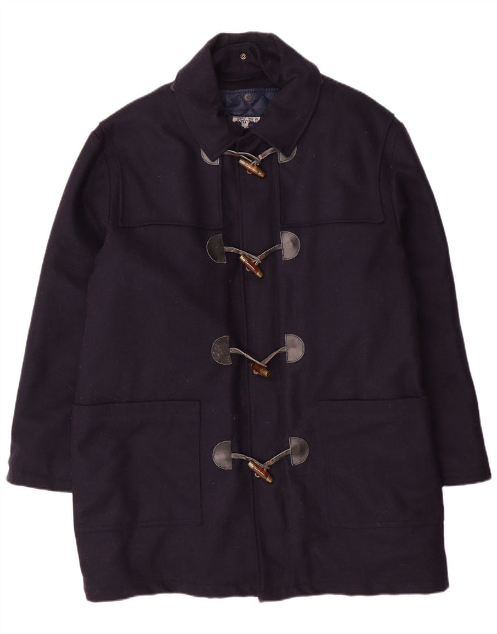 NORTH POLE Muški Duffle Coat UK 40 Large tamnoplava vuna