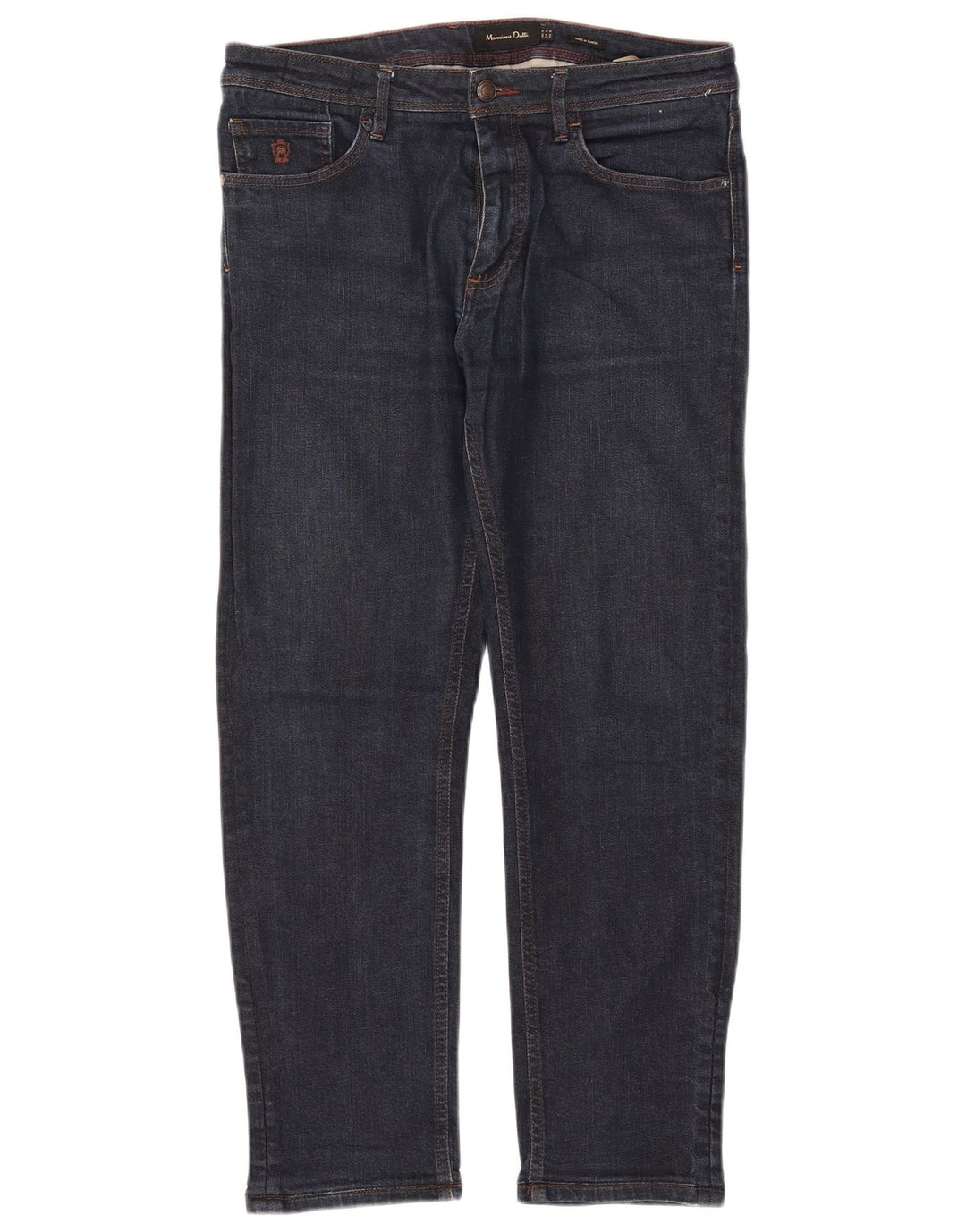 Massimo Dutti muške uske traperice EU 42 Large W32 L28 tamnoplavi pamuk