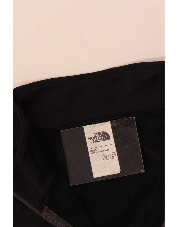 The North Face muška majica s izrezom i dugim rukavima srednjeg kroja, srednje crna