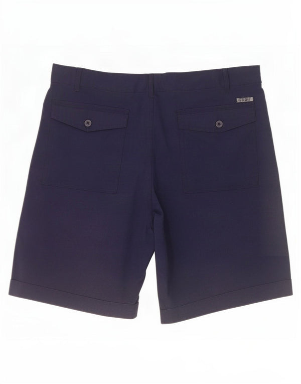 Vintage muške chino kratke hlače IT 50 Large W34 tamnoplavi pamuk