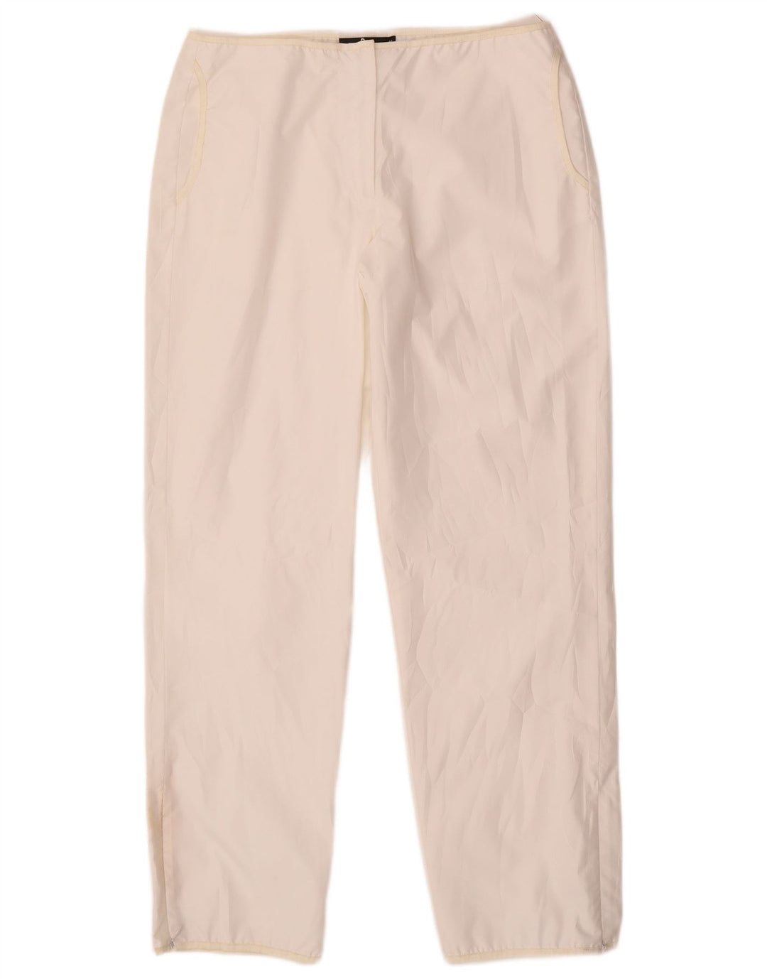 Dkny ženske ravne ležerne hlače srednje veličine W30 L28 bijeli poliester